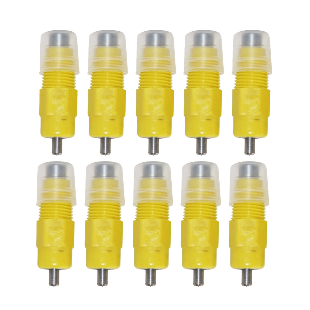 Chicken Nipple Drinker - 10 Adet Paslanmaz Çelik Tavuk Sulama