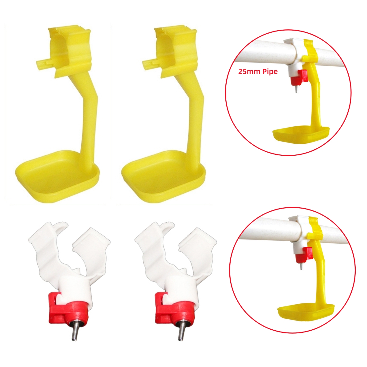 Chicken Nipple Drinker - 40 adet tavuk ördek asılı bardak