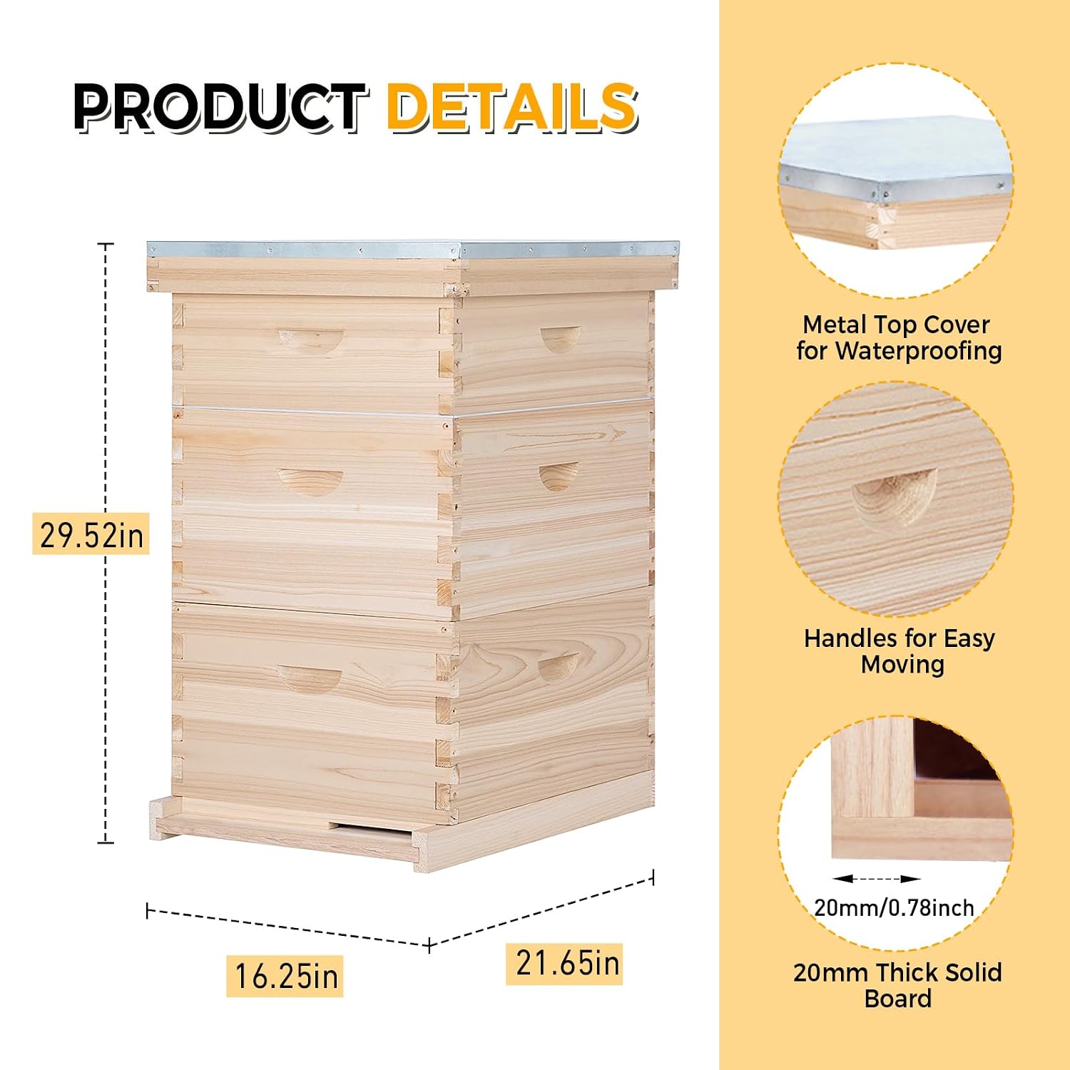 10 Çerçeveli Komple Arı Kovanı - Beehive Frame Wax incelemesi ve fiyatı