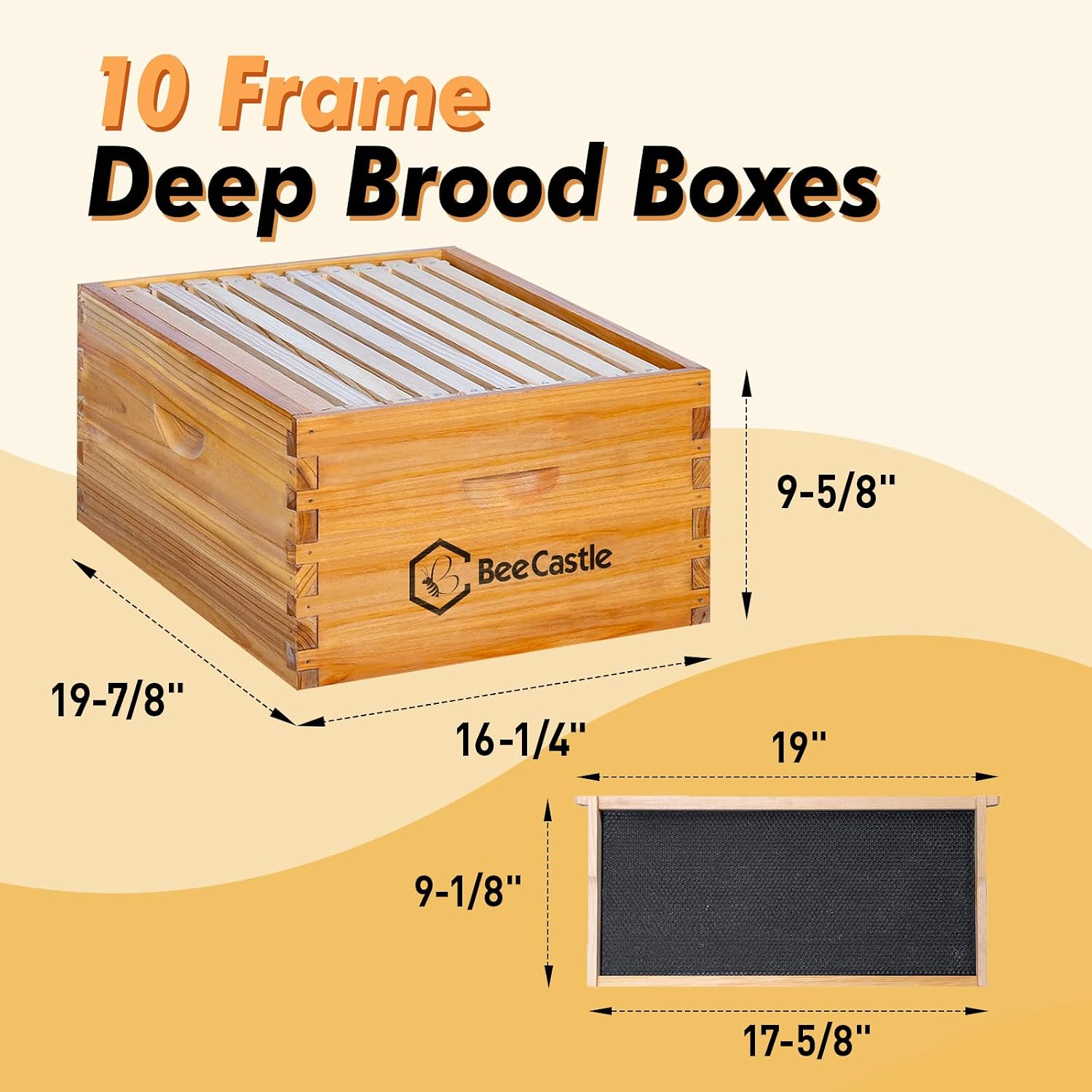 10 Çerçeveli Langstroth Arı Ko - Beehive Frame Wax incelemesi ve fiyatı